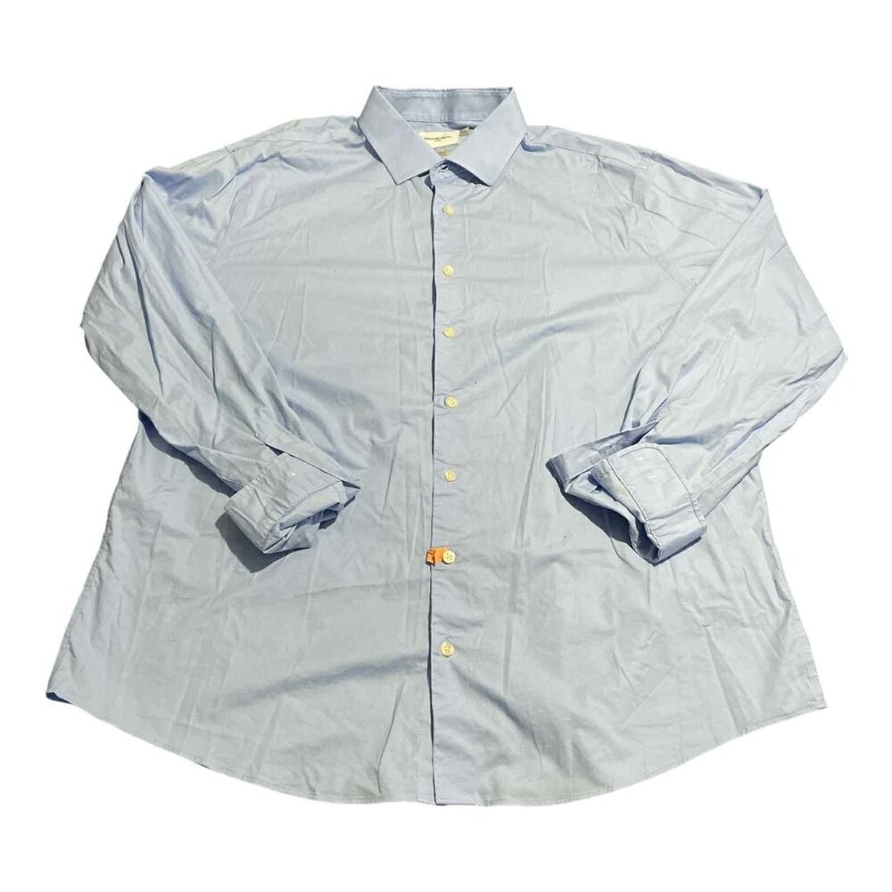 Goodfellow & Co Shirt Mens 2XL Blue Slim Fit Button Down Long‎ Sleeve Casual XXL